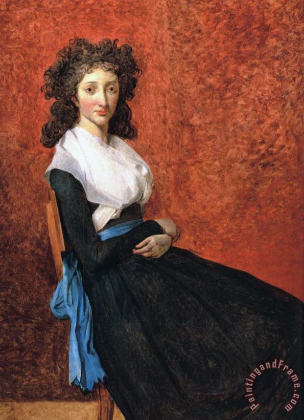 Jacques Louis David Portrait of Louise Trudaine Art Painting