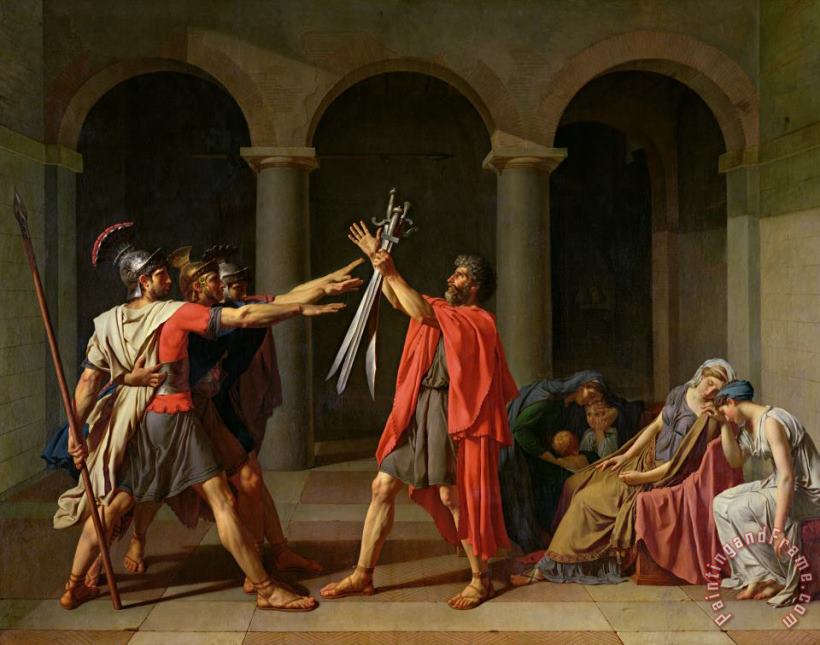 Jacques Louis David The Oath of Horatii Art Painting