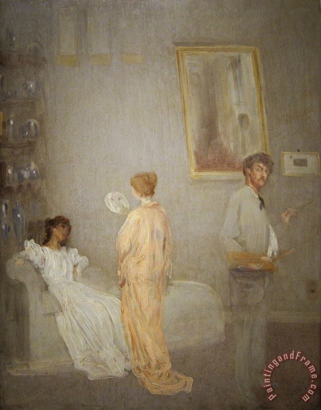 James Abbott McNeil Whistler Whistler In His Studio Art Painting
