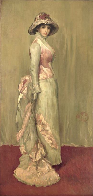 James Abbott McNeill Whistler Harmony in Pink and Grey Lady Meaux Art Print