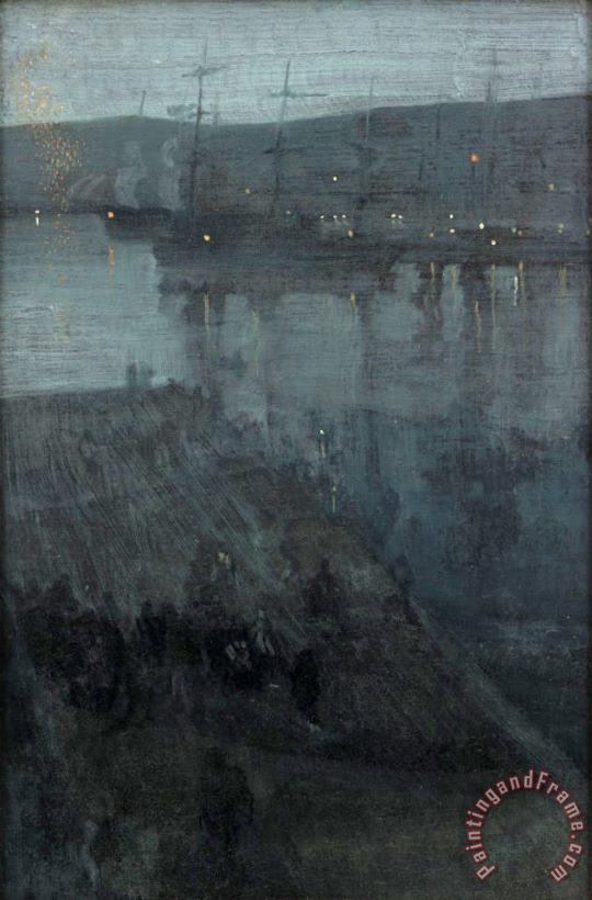James Abbott McNeill Whistler Nocturne in Blue And Gold Valparaiso Art Painting