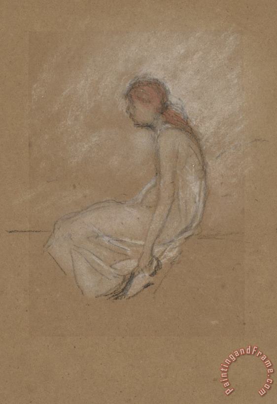 James Abbott McNeill Whistler Seated Woman with Red Hair Art Print