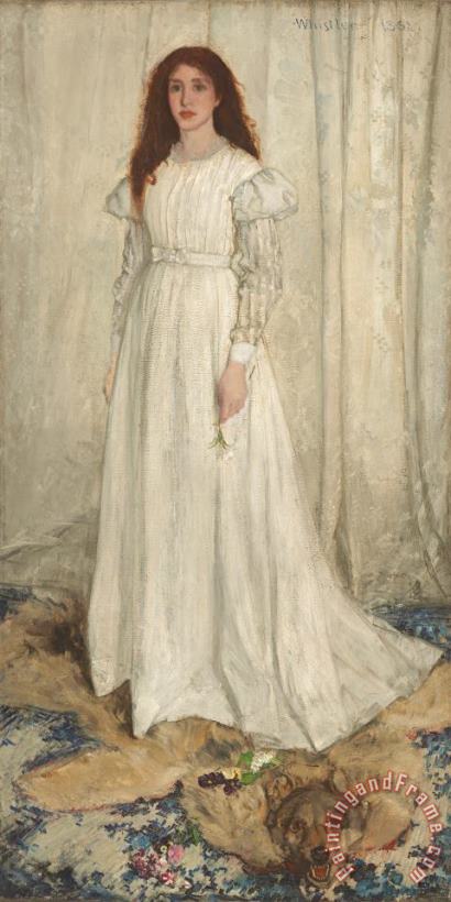 James Abbott McNeill Whistler Symphony In White No 1 The White Girl Art Painting
