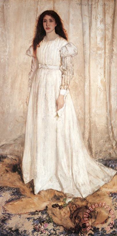 James Abbott McNeill Whistler Symphony in White No. 1 The White Girl Art Print