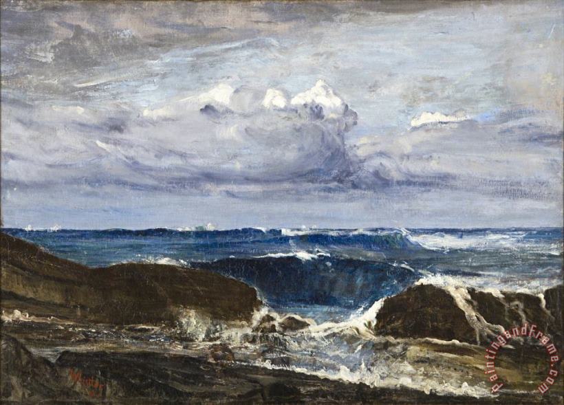 James Abbott McNeill Whistler The Blue Wave, Biarritz Art Print