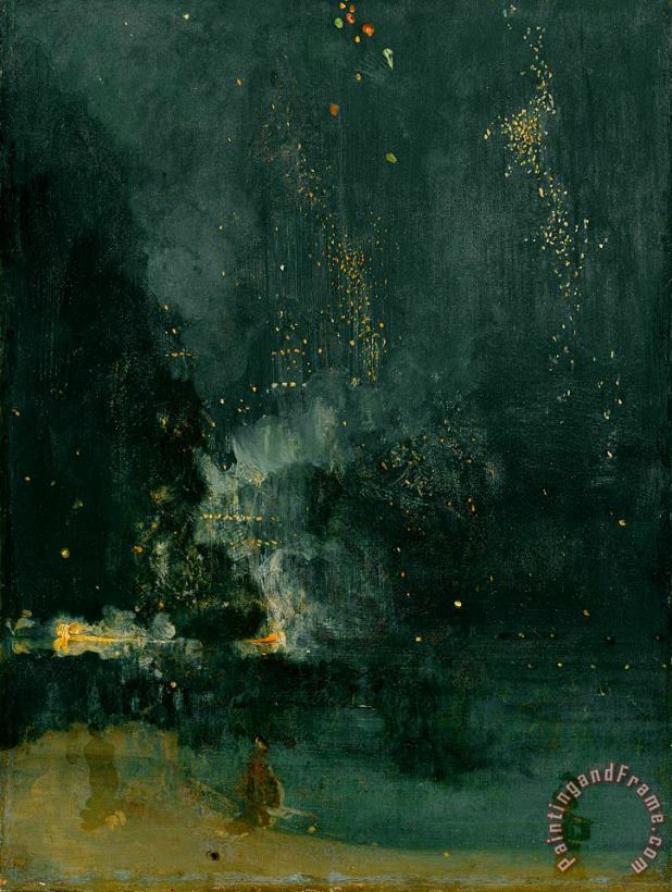 James Abbott Whistler The Falling Rocket Art Print