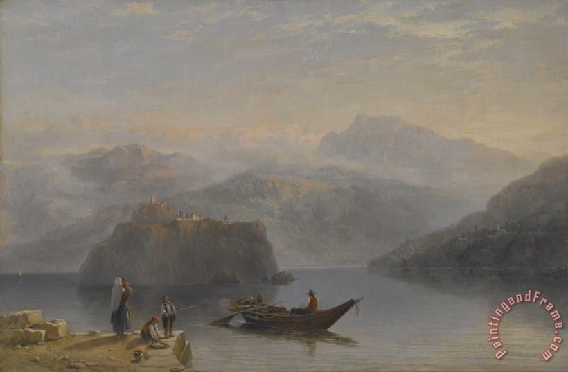 Lago Maggiore painting - James Baker Pyne Lago Maggiore Art Print
