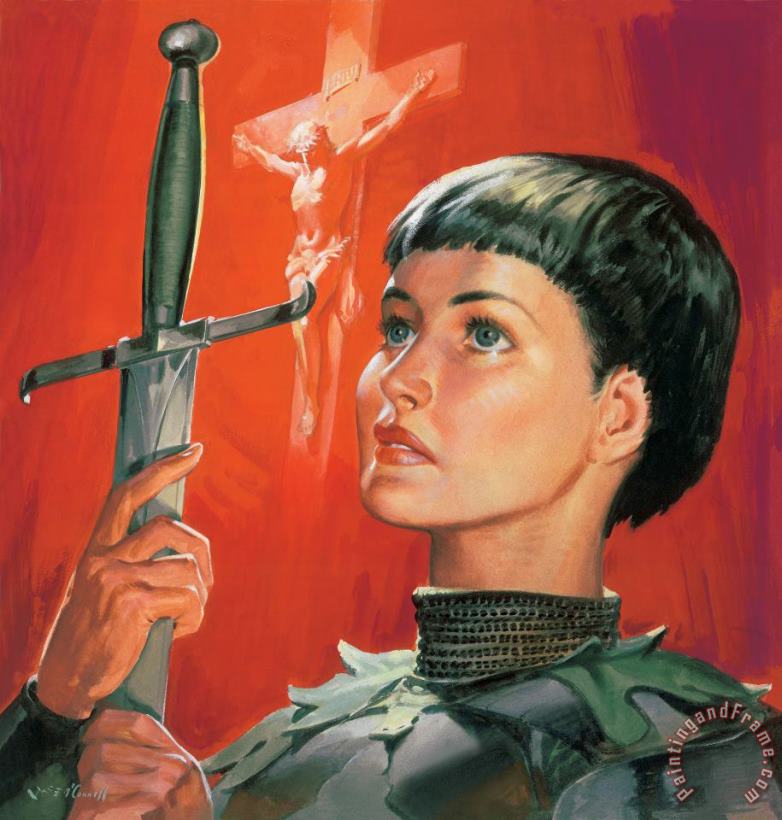 Joan of Arc painting - James Edwin McConnell Joan of Arc Art Print