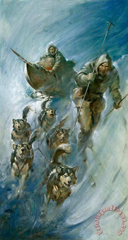 Nansen Conqueror of the Arctic Ice painting - James Edwin McConnell Nansen Conqueror of the Arctic Ice Art Print