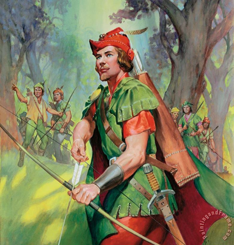 James Edwin McConnell Robin Hood Art Painting