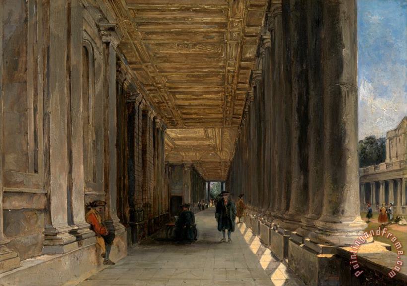 James Holland The Colonnade of Queen Mary's House, Greenwich Art Painting