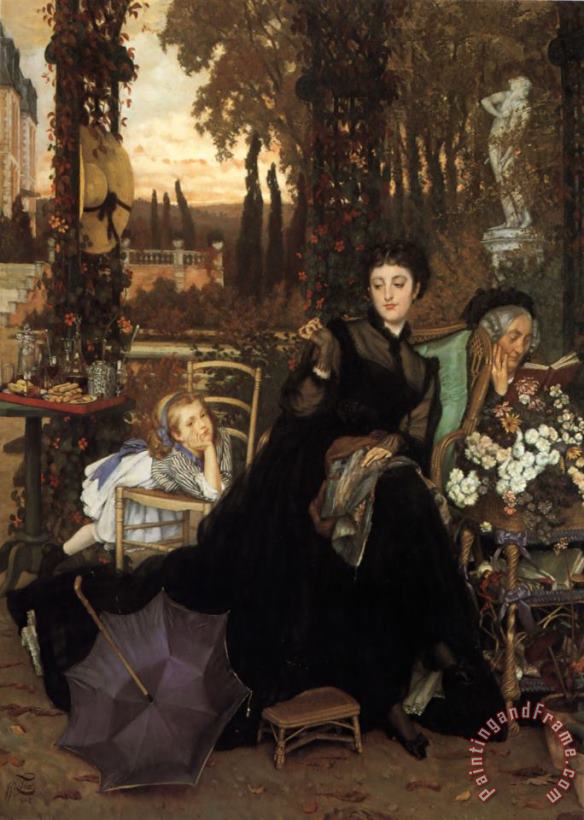 A Widow painting - James Jacques Joseph Tissot A Widow Art Print