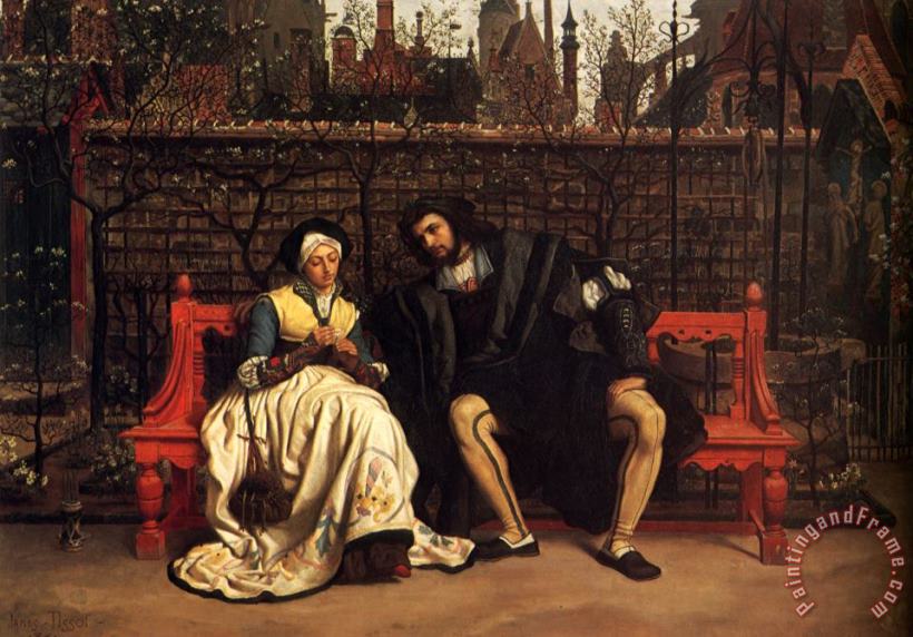 Faust And Marguerite in The Garden painting - James Jacques Joseph Tissot Faust And Marguerite in The Garden Art Print