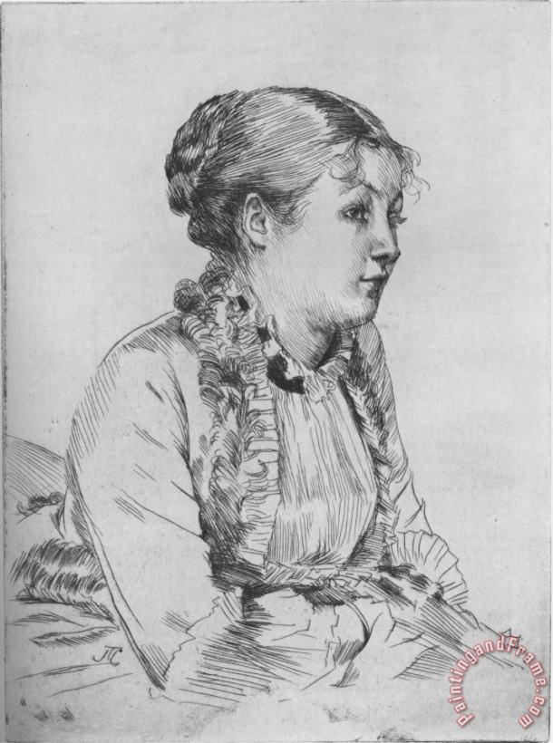 Portrait of a Woman painting - James Jacques Joseph Tissot Portrait of a Woman Art Print