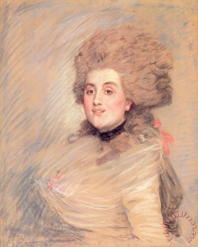 Portrait of an Actress in Eighteenth Century Dress painting - James Jacques Joseph Tissot Portrait of an Actress in Eighteenth Century Dress Art Print Portrait of an Actress in Eighteenth Century Dress painting - James Jacques Joseph Tissot Portrait of an Actress in Eighteenth Century Dress Art Print