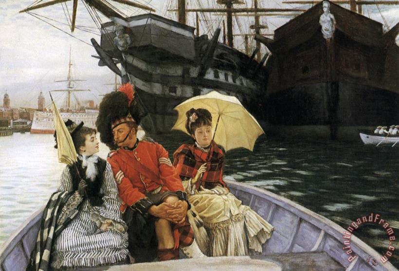 James Jacques Joseph Tissot Portsmouth Dockyard Art Painting
