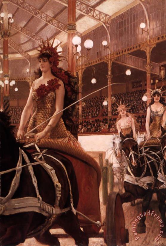 The Ladies of The Cars painting - James Jacques Joseph Tissot The Ladies of The Cars Art Print