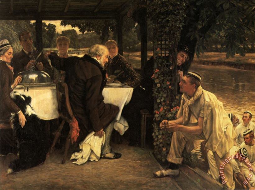 The Prodigal Son in Modern Life The Fatted Calf painting - James Jacques Joseph Tissot The Prodigal Son in Modern Life The Fatted Calf Art Print