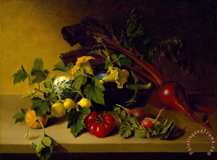 James Peale Still Life with Vegetables Art Painting