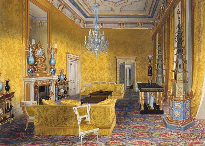 Buckingham Palace The Yellow Drawing Room painting - James Roberts Buckingham Palace The Yellow Drawing Room Art Print