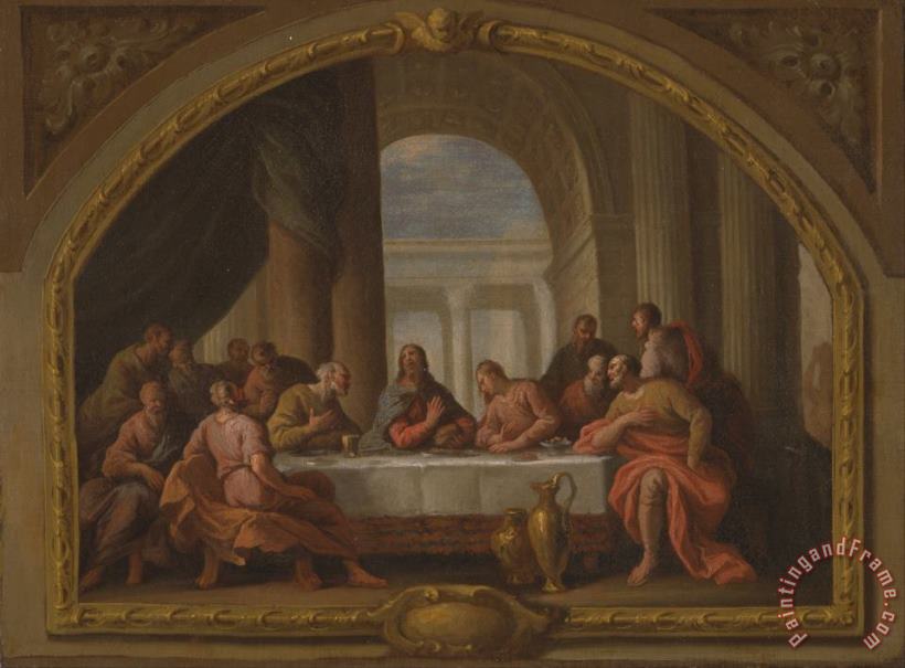 Sketch for 'the Last Supper,' St. Mary's, Weymouth painting - James Thornhill Sketch for 'the Last Supper,' St. Mary's, Weymouth Art Print