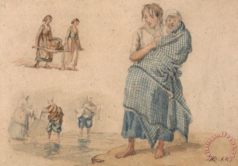 James Ward Scottish Peasant Women Art Print