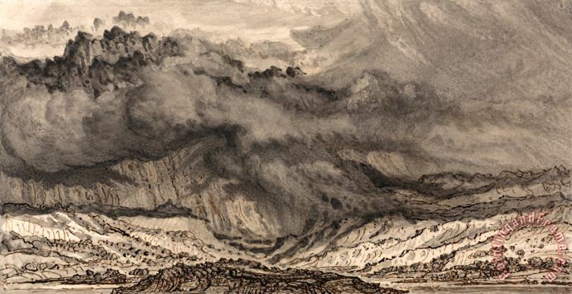 Snowdon, an Approaching Storm painting - James Ward Snowdon, an Approaching Storm Art Print