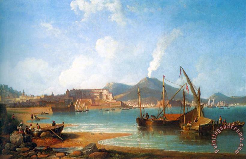 The Bay of Naples painting - James Wilson Carmichael The Bay of Naples Art Print