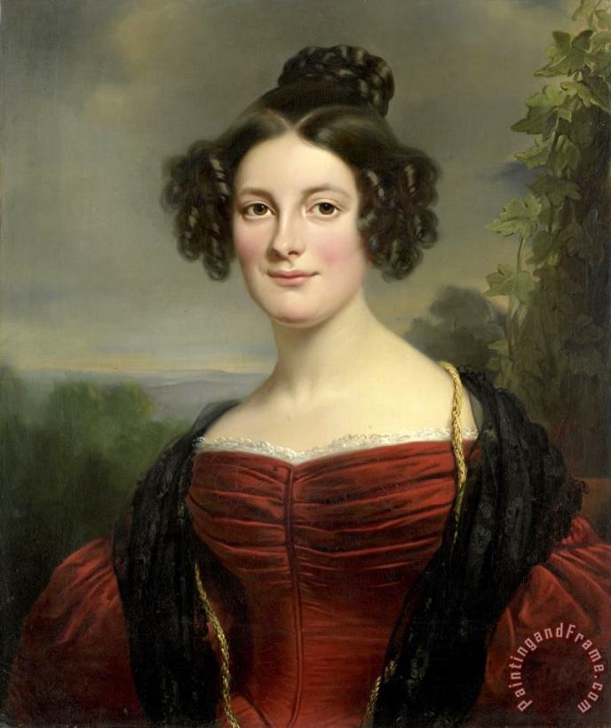 Catharina Annette Fraser (1815 92) painting - Jan Adam Kruseman Catharina Annette Fraser (1815 92) Art Print