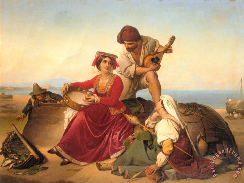 The Musicians painting - Jan Baptist Lodewyck Maes The Musicians Art Print
