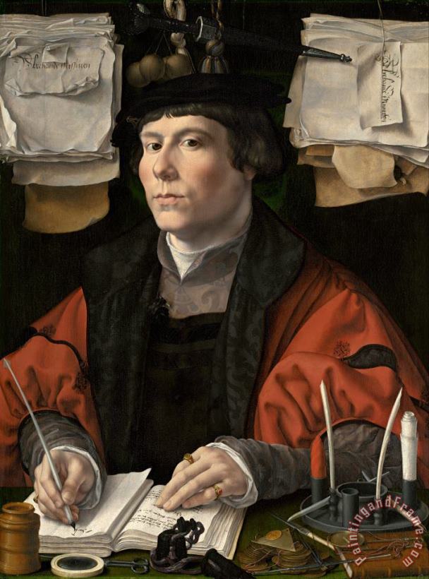 Jan Gossaert Portrait of a Merchant Art Painting
