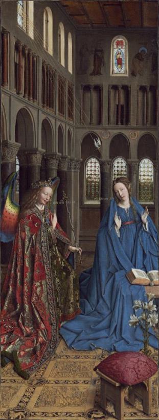 Jan van Eyck The Annunciation Art Painting