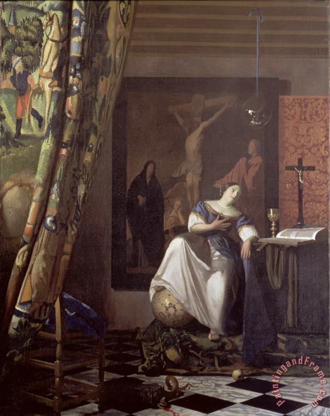 Jan Vermeer Allegory of the Faith Art Painting