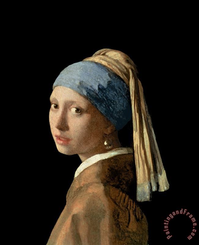 Girl with a Pearl Earring painting - Jan Vermeer Girl with a Pearl Earring Art Print