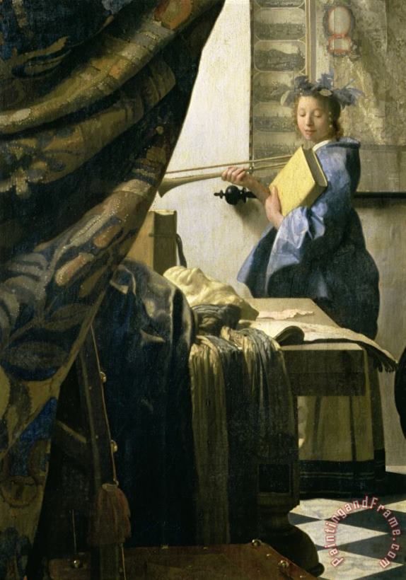 Jan Vermeer The Artists Studio Art Painting