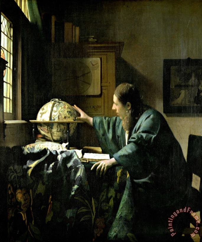 The Astronomer painting - Jan Vermeer The Astronomer Art Print