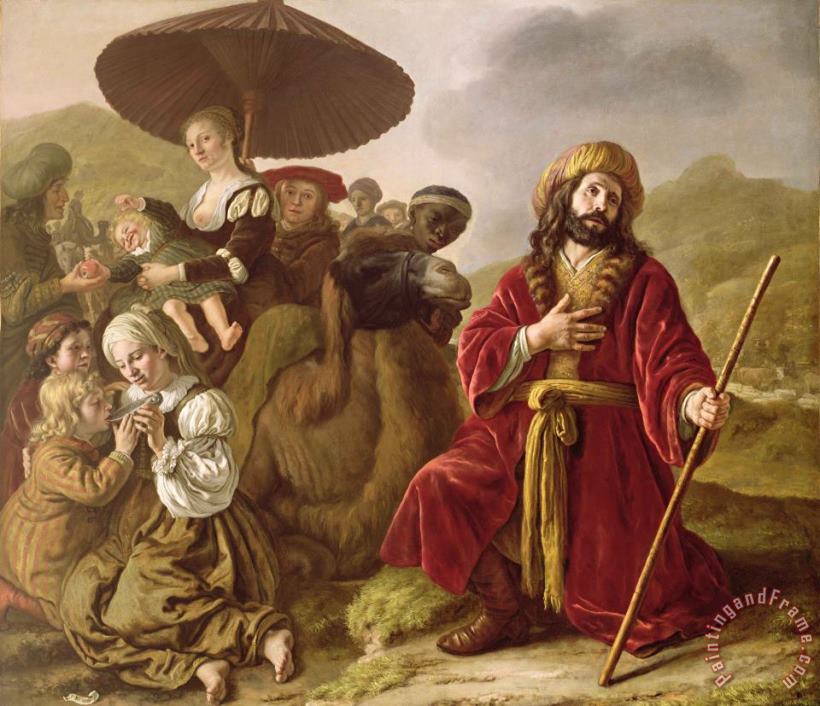 Jacob Seeking Forgiveness of Esau painting - Jan Victoors Jacob Seeking Forgiveness of Esau Art Print