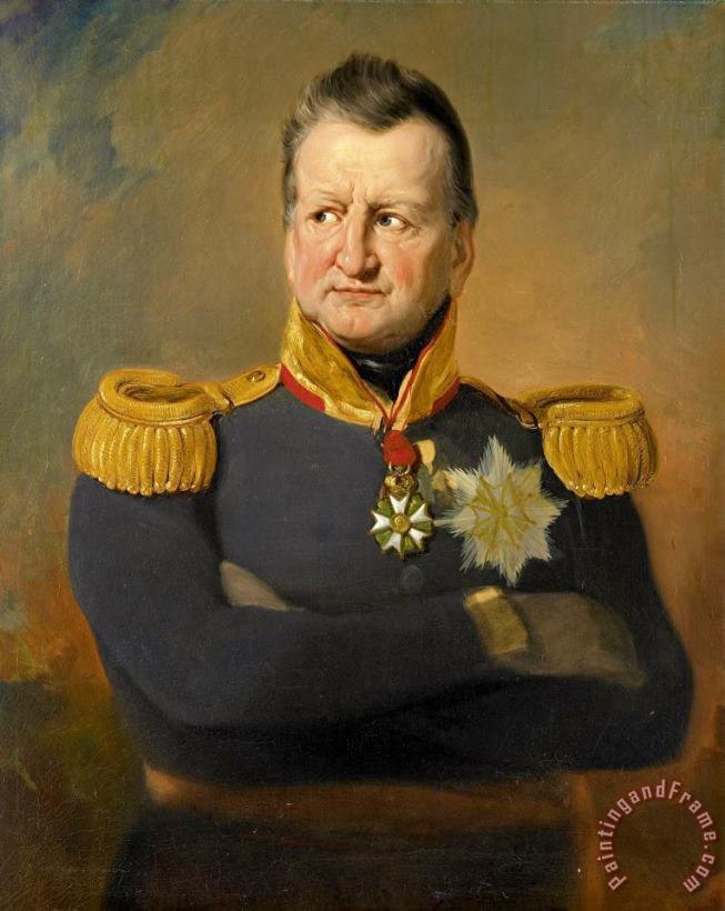 Portrait of Baron David Hendrik Chasse, Lieutenant General painting - Jan Willem Pieneman Portrait of Baron David Hendrik Chasse, Lieutenant General Art Print