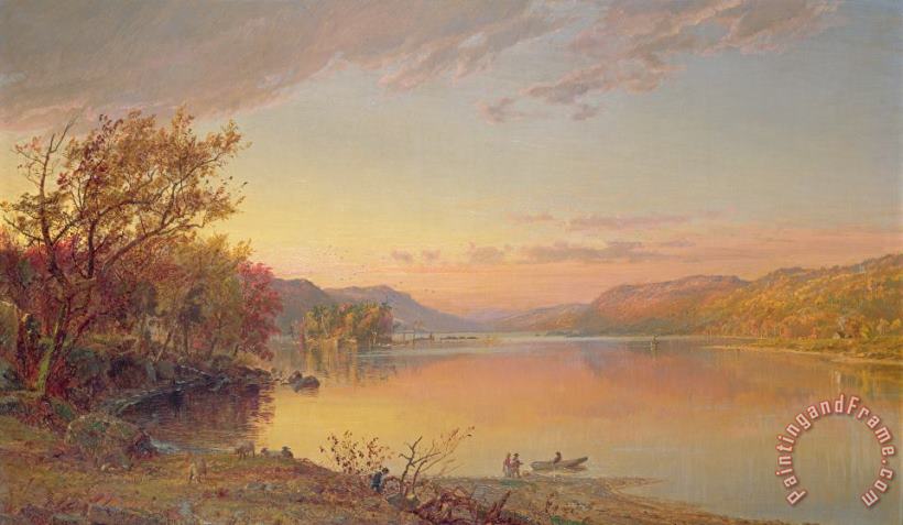 Lake George - NY painting - Jasper Francis Cropsey Lake George - NY Art Print