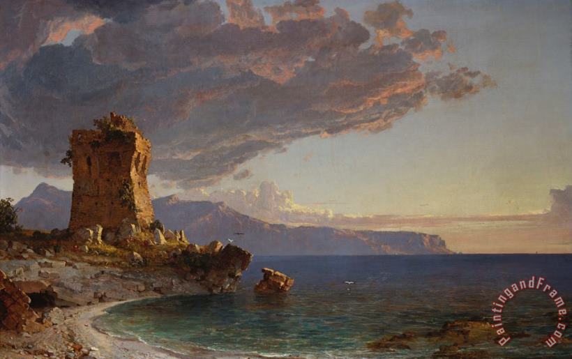 The Isle of Capri painting - Jasper Francis Cropsey The Isle of Capri Art Print
