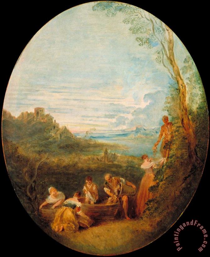 Jean-Baptiste Pater Springtime Art Painting