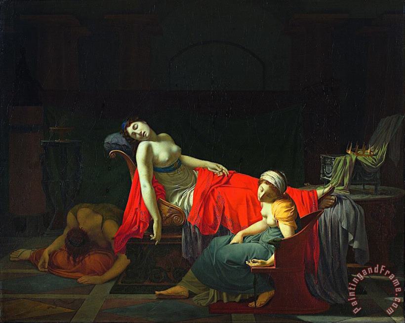 Jean-Baptiste Regnault Death of Cleopatra Art Print