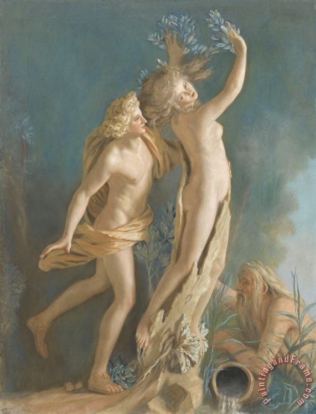 Jean-Etienne Liotard Apollo En Daphne, Naar Het Beeld Van Gianlorenzo Bernini in De Borghese Verzameling Te Rome Art Painting