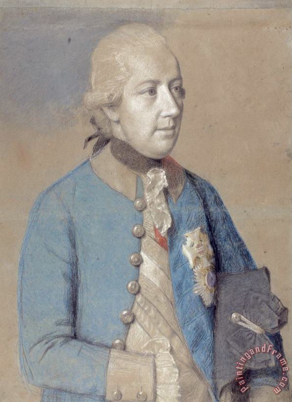 Portret Van Joseph II Van Oostenrijk painting - Jean-Etienne Liotard Portret Van Joseph II Van Oostenrijk Art Print