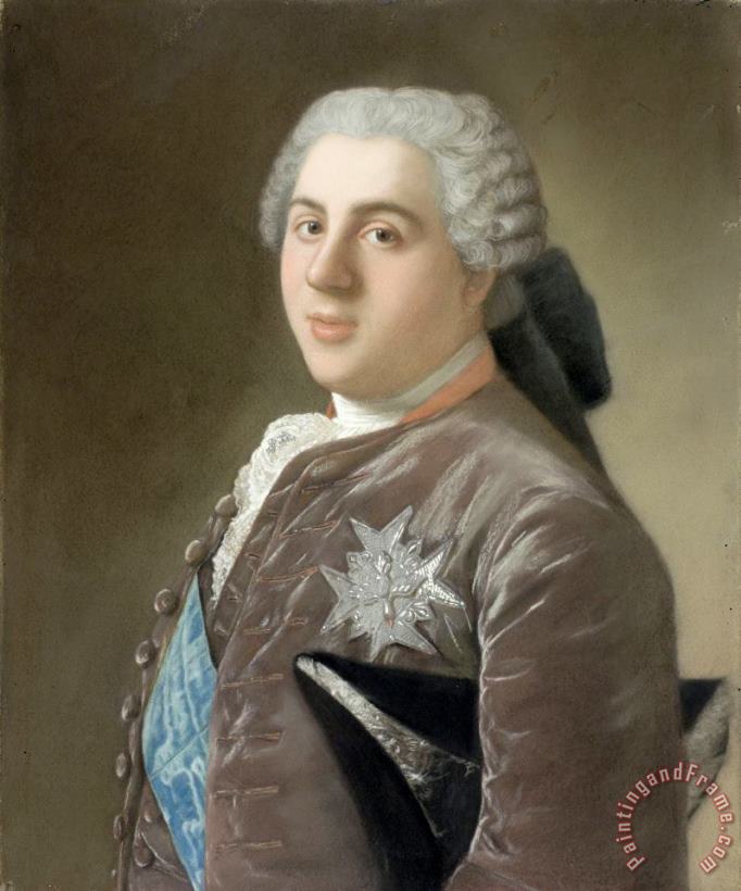 Jean-Etienne Liotard Portret Van Louis De Bourbon (1729 65), Dauphin Van Frankrijk Art Painting