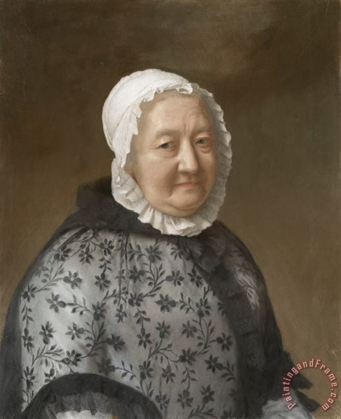 Jean-Etienne Liotard Portret Van Marie Congnard Batailhy, Grootmoeder Van De Vrouw Van De Kunstenaar, Bekend Als 'la Dame Aux Dentelles' Art Print