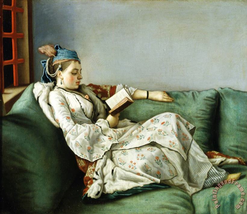 Jean-Etienne Liotard Ritratto Di Maria Adelaide Di Francia Vestita Alla Turca Art Print