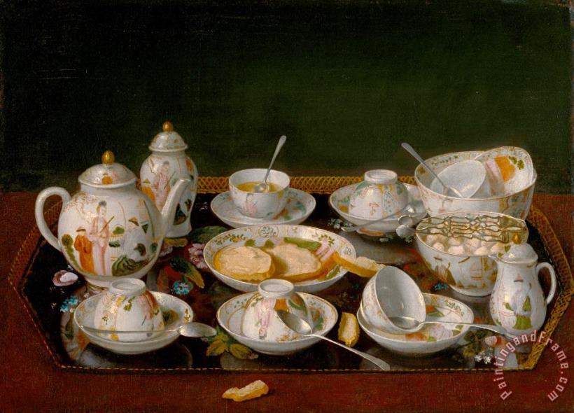 Jean-Etienne Liotard Still Life Tea Set Art Painting