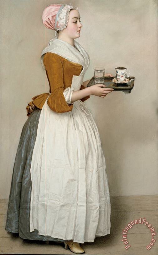 The Chocolate Girl painting - Jean-Etienne Liotard The Chocolate Girl Art Print