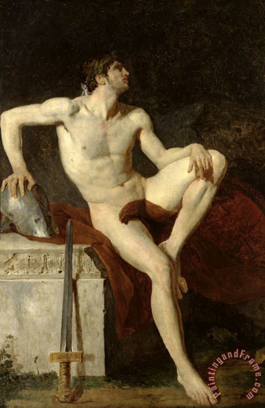 Seated Gladiator painting - Jean-Germain Drouais Seated Gladiator Art Print